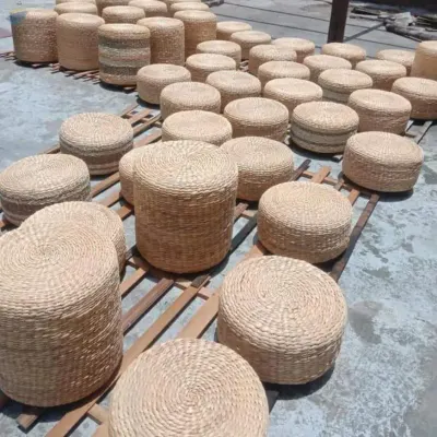 Water Hyacinth Ottoman Outdoor Chair Cushion by 99 Gold Data Processing Trading Company Limited