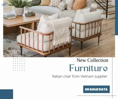 Japanese Solid Wood Rattan Living Room Chairs