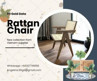 Vintage Rattan Chair by 99 Gold Data Processing Trading Company Limited