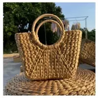 Natural Watar Hyacinth Handbag by 99 Gold Data Processing Trading Company Limited