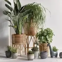 Rattan Planter Stand by 99 Gold Data Processing Trading Company Limited