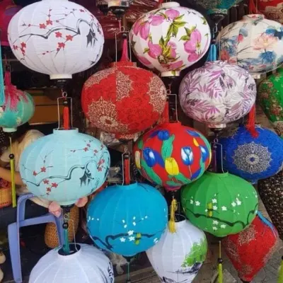 Vietnam Silk Lanterns For Wedding Decoration