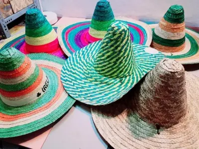 Decor Straw Hat For Beach And Holiday
