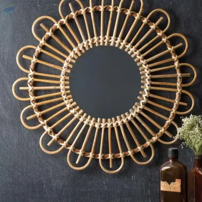 Best Price  Rattan Mirror From Vietnam by 99 Gold Data Processing Trading Company Limited