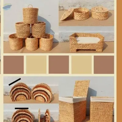 Water Hyacinth Tray/ Basket From Viet Nam by 99 Gold Data Processing Trading Company Limited