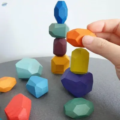 Tumi Ishia Wooden Balancing Stones by 99 Gold Data Processing Trading Company Limited