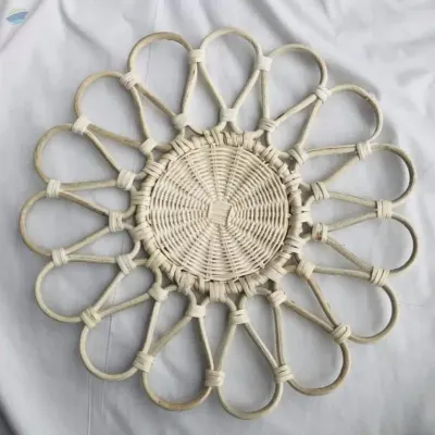 Flower Round Rattan Placemat From Vietnam by 99 Gold Data Processing Trading Company Limited