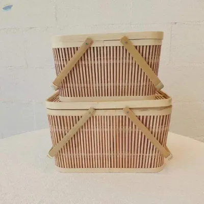 Vintage Bamboo Basket Box by 99 Gold Data Processing Trading Company Limited