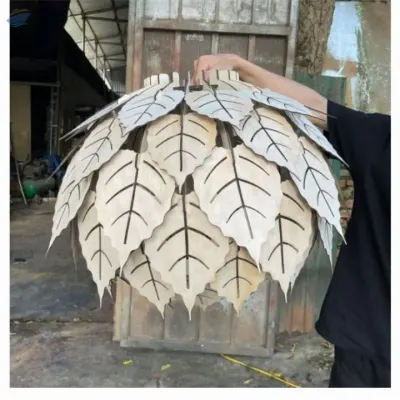 Leaf Shaped Wooden Light by 99 Gold Data Processing Trading Company Limited
