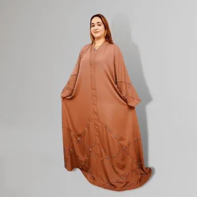 Embroidered Tie-Dye Style Abaya by Gajiwala Export