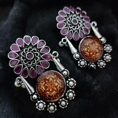 Earings by A.S.Q. Beads India