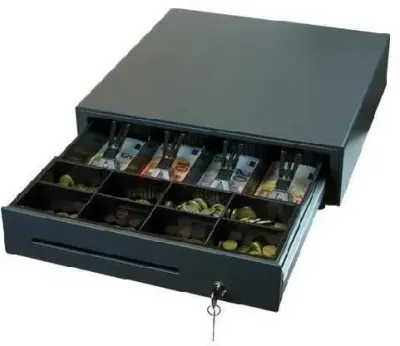 Dual Cash Box with Coin Tray - 8 inch by Shyh Ru Metallic Ind. Corp.