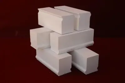 37.5x45x70mm Alumina Ceramic Lining Brick by Zibo Win-Ceramic Material Co. Ltd