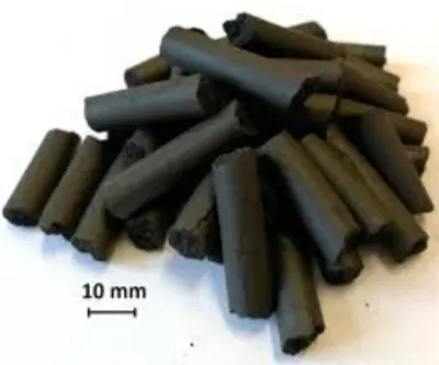 Charcoal Briquettes - Pillow by Javani Narutala