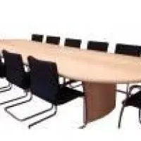 Office conference table solid wood reception set by Synerteams Trading Co., Ltd.