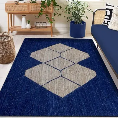 Hand Woven Reversible Jute Carpet by Aman Carpet