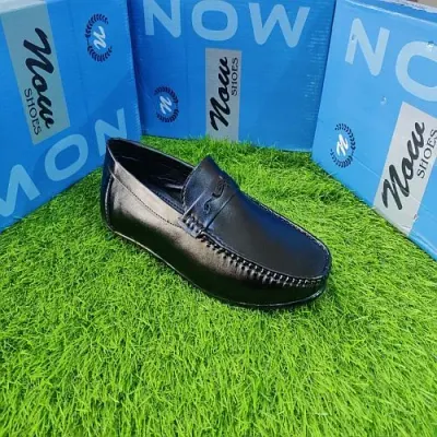 Brown suede finish shoes by Aditya Imports