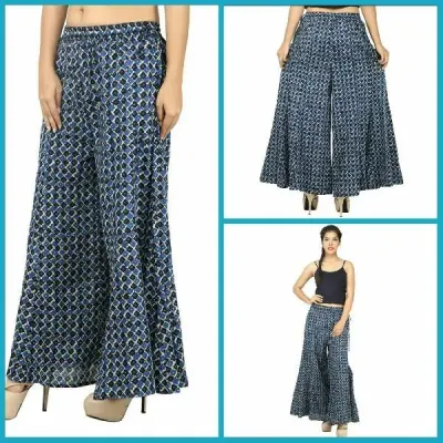 Block Print Kurta Plazzo Set by Sunita Sharma Trivedi