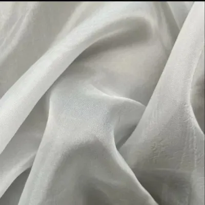 Black Red White Floral Organza Silk Fabric by Yes