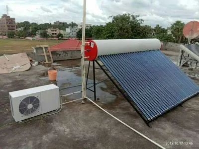 Solar water heating system by Sunflower Renewable Energy Co., Ltd
