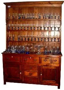 Solid wood wine cabinet classic showcase by Synerteams Trading Co., Ltd.
