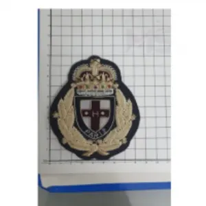 Embroidered Badges with Merrowed Border