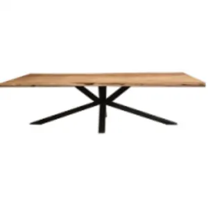 Live Edge Dinning Table With Star Leg