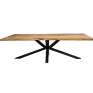 Live Edge Dinning Table With Star Leg