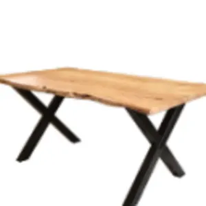 Live Edge Dinning Table With X Leg