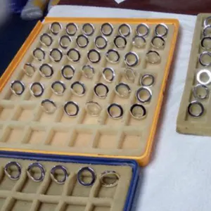 Sterling silver 925 stud rings to be customized and labelled by Hongxiang Network Technology Co., Ltd