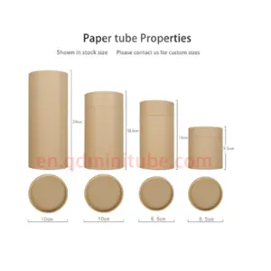 Custom Paper Cardboard Packaging Gift Round Cylinder Tube Box