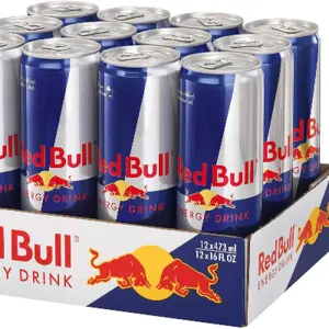 Original Red Bull Energy Drink 250 Ml Red/blue/silver Austrain Origin by Aremco Agro Company Manufacturer