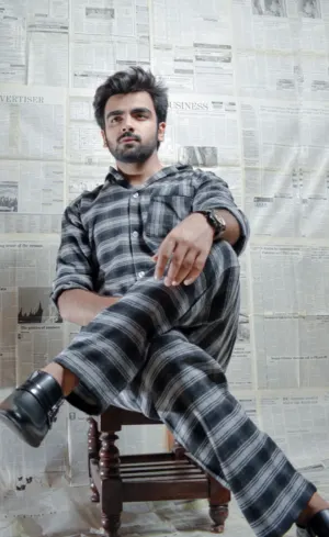 Custom Winter Autumn Men Buffalo Plaid Print Flannel Lounge Pajama Pants - Image 4