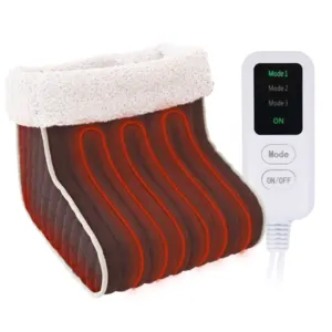 UGI Electric Foot Warmer, Foot Heater, Heating Pad, Heating Settings Auto Shut-Off, Any Foot Size, Washable, Heated Boots, Warming Slippers, Feet Warmers for Women Men Elderly, Cosy Footwarmer Heated Warmer Pad, EcoSapiens by Enerlek