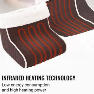 UGI Electric Foot Warmer, Foot Heater, Heating Pad, Heating Settings Auto Shut-Off, Any Foot Size, Washable, Heated Boots, Warming Slippers, Feet Warmers for Women Men Elderly, Cosy Footwarmer Heated Warmer Pad, EcoSapiens - Image 4