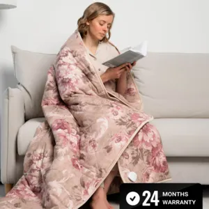 Blanket Electric heated blanket, Soft Electric duvet with Heat Settings Auto shut-off Timer Remote Control, Over-blanket Bed Size Heater Bed Throw Bedspread Fast Heating, EcoSapiens - Image 2