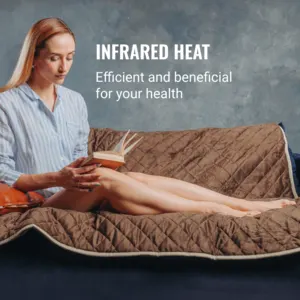 Teddy Electric heated blanket, Soft Electric duvet with Heat Settings Auto shut-off Timer Remote Control, Over-blanket Bed Size Heater Bed Throw Bedspread Fast Heating, EcoSapiens - Image 4