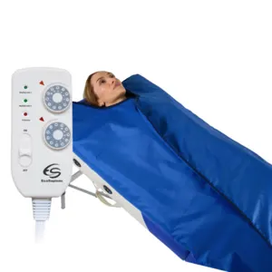 Infrasauna Infrared Sauna Blanket, Two Zone Remote Control, Portable SPA at Home, Infra red Therapy, Body Detox Fitness Hot Sweating Anti Ageing, Beauty Machine, Personal Sauna Bag by Enerlek