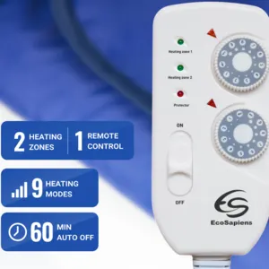 Infrasauna Infrared Sauna Blanket, Two Zone Remote Control, Portable SPA at Home, Infra red Therapy, Body Detox Fitness Hot Sweating Anti Ageing, Beauty Machine, Personal Sauna Bag - Image 3