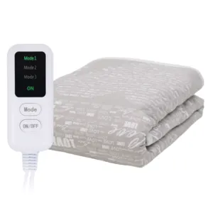 ECOSAPIENS LINEN Single Electric Under Blanket, Remote Control, Automatic Shut-off by Enerlek