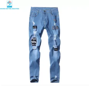 Ripped Jeans Men Custom Wholesale Made High Quality Popular Men Ripped Jeans Street Casual - Image 2