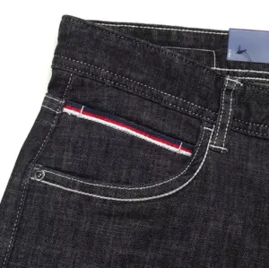 Cotton Elastic Denim American Style Jeans High Quality Casual Pants Regular Denim Stitch Design Pocket - Image 4