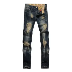 Stretchy Skinny Jeans Men Slim Fit Casual Men Jeans Anti-Pilling Breathable Men's by Sakaria Knitting Industries