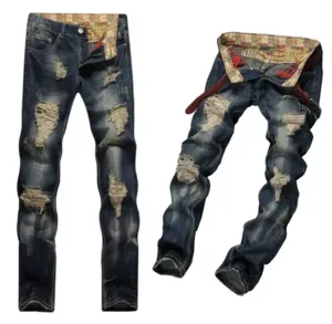 Stretchy Skinny Jeans Men Slim Fit Casual Men Jeans Anti-Pilling Breathable Men's - Image 3