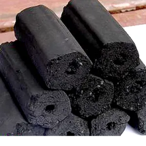 hexagonal charcoal briquettes