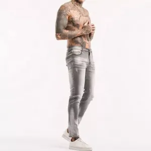 Wholesale Custom Made Your Own Logo Printing Men Light Weight Cheap Price Denim Pant With Front Pockets - Image 3