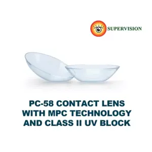 PC-58 Contact Lens (42% Omafilcon A, 58% water) with UV blocker by Supervision Optimax