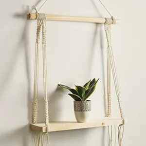 Macrame wall hanging self for home decor by 4SQUARE ENTERPRISE