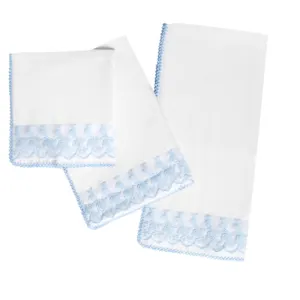 3-Pack Voil Blue Baby Towels by Mabber Textile, LLC