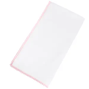 Blanket POMPOM Pink by Mabber Textile, LLC